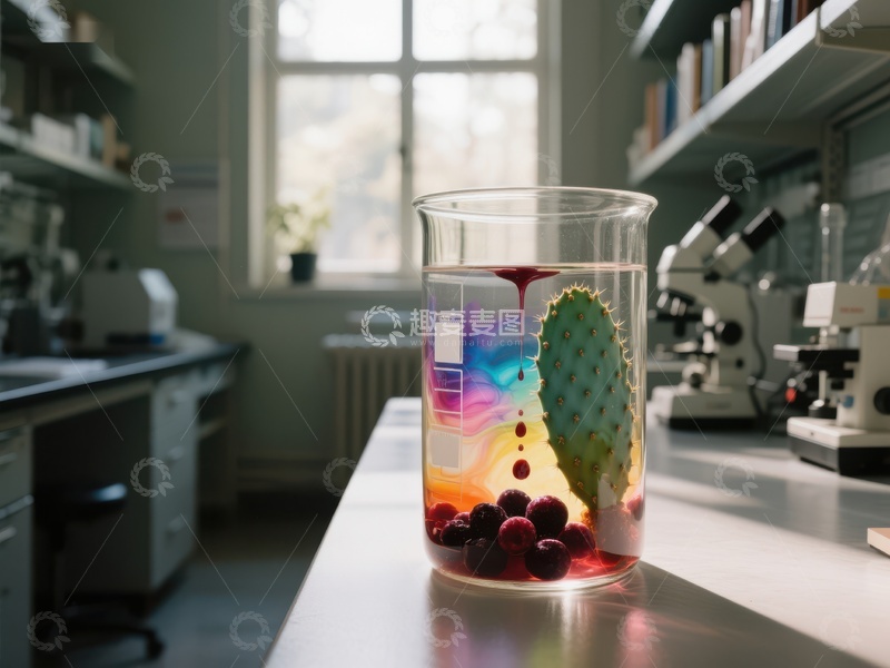 高清大图下载【趣麦麦图】实验室中的仙人掌与浆果实验