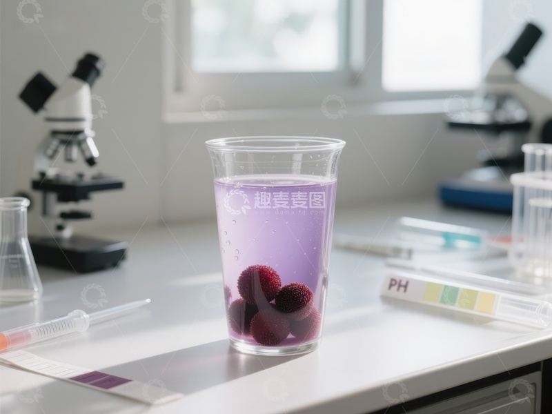 高清大图下载【趣麦麦图】实验室中的紫色液体与浆果实验