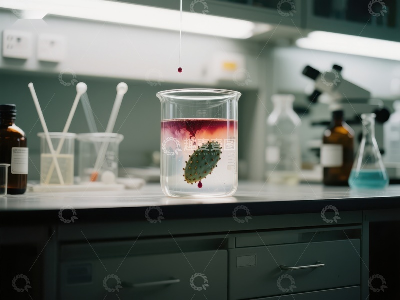 高清大图下载【趣麦麦图】实验室中植物样本的化学实验