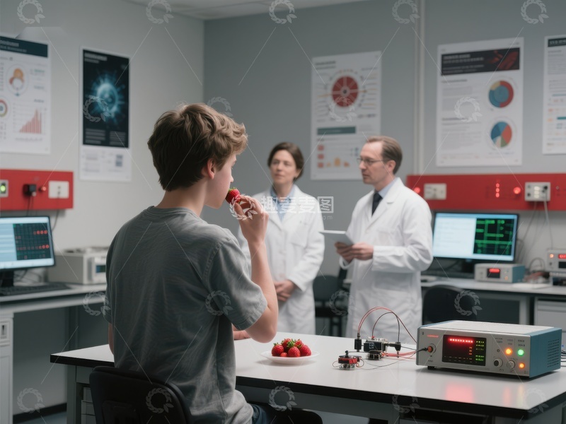 高清大图下载【趣麦麦图】实验室中进行食品测试