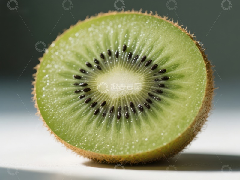 高清大图下载【趣麦麦图】新鲜切开的猕猴桃特写