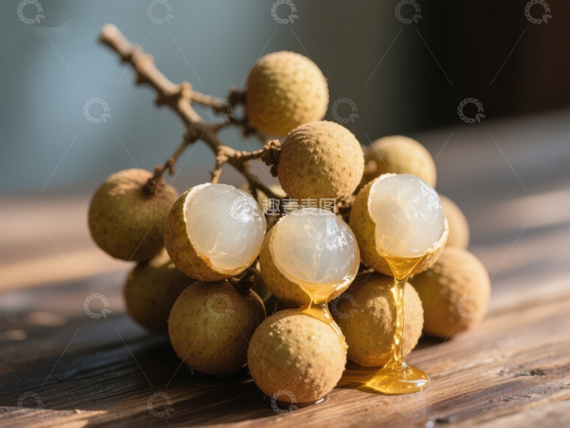 高清大图下载【趣麦麦图】新鲜龙眼果肉饱满诱人