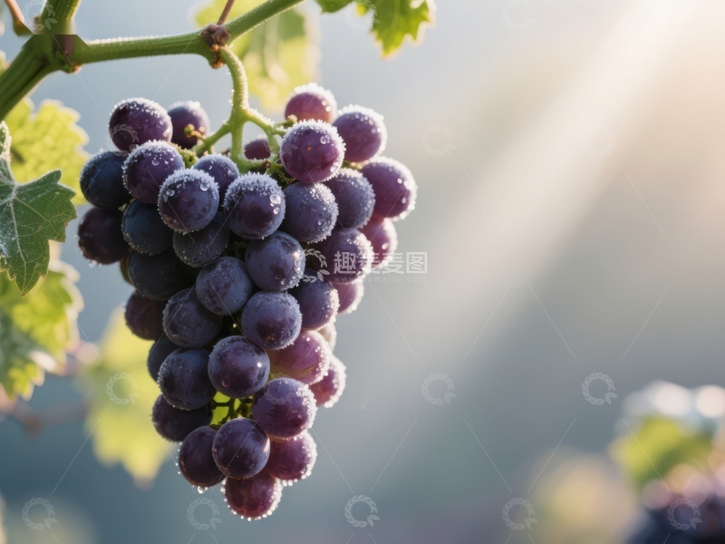 高清大图下载【趣麦麦图】阳光下的葡萄串