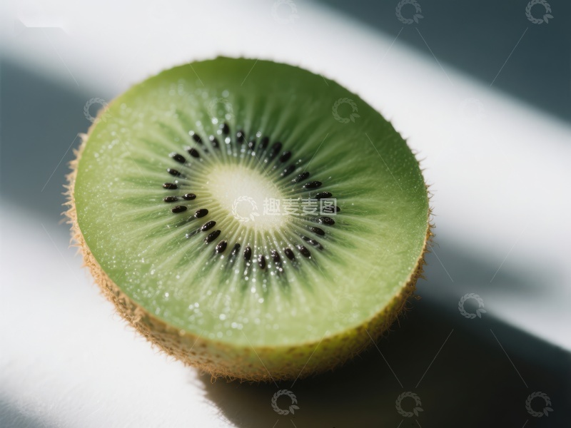 高清大图下载【趣麦麦图】新鲜切开的猕猴桃特写