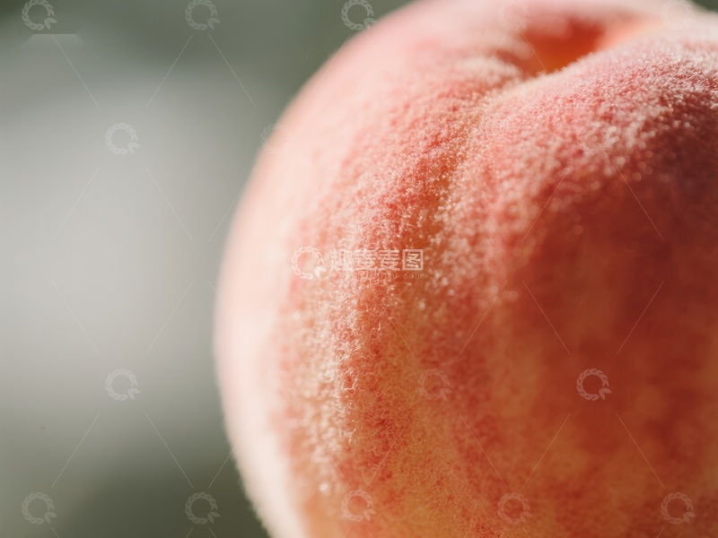 高清大图下载【趣麦麦图】新鲜桃子的特写镜头