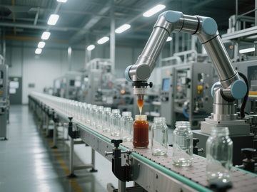 自动化生产线灌装作业