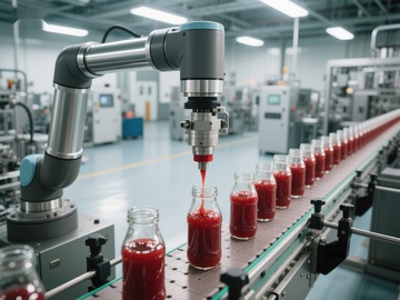 自动化生产线灌装果汁