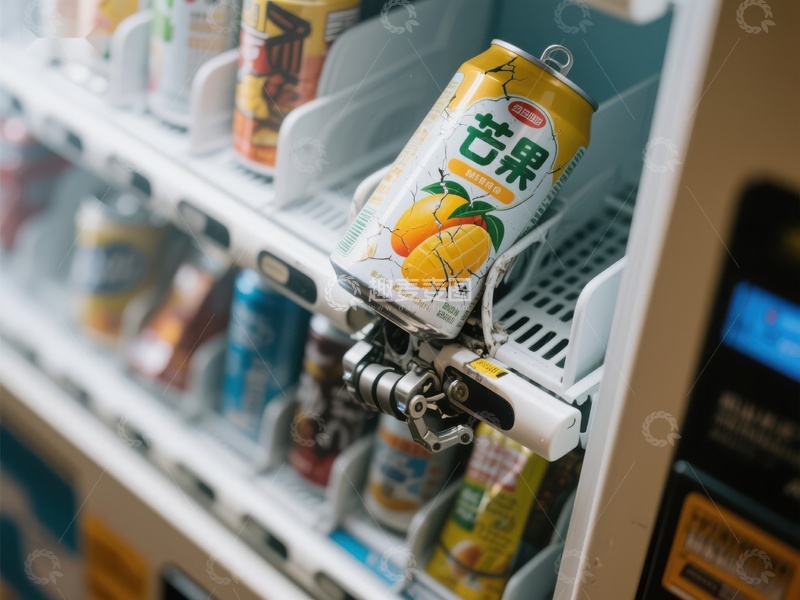 高清大图下载【趣麦麦图】自动售货机中的芒果味饮料罐