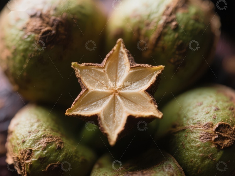 高清大图下载【趣麦麦图】新鲜杨桃切片展示