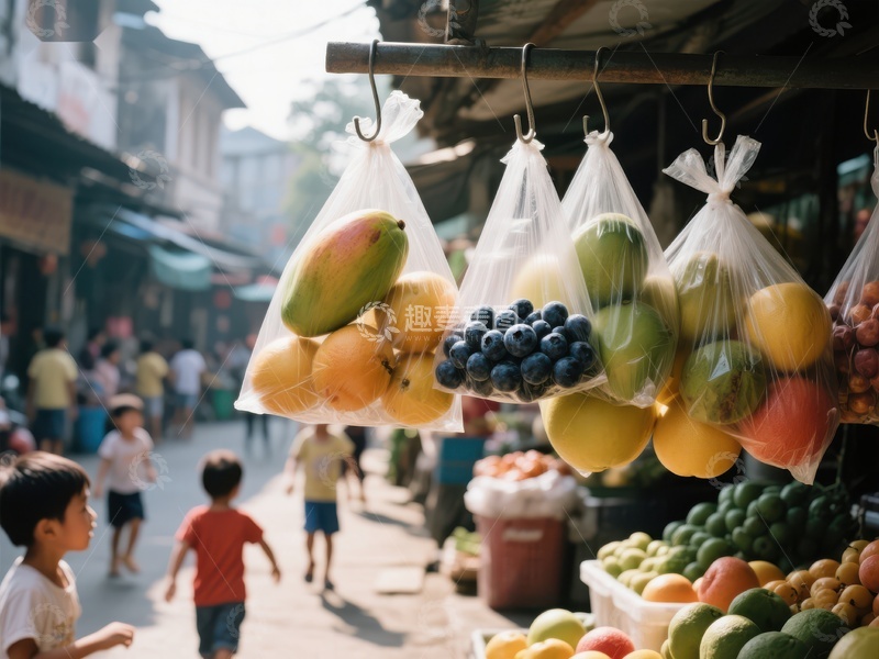 街头市场水果摊位