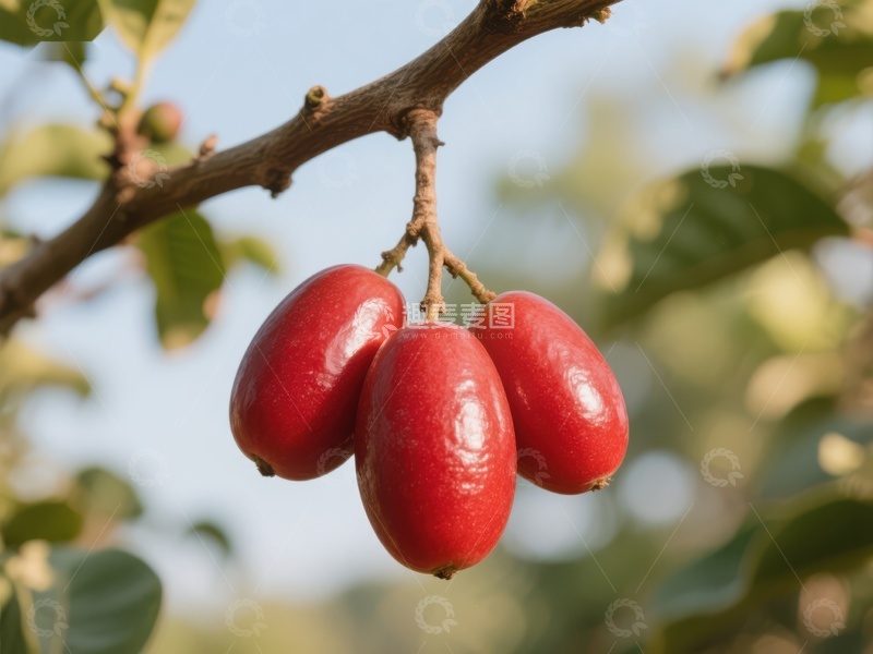 高清大图下载【趣麦麦图】枝头挂满鲜红果实