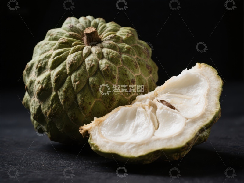 高清大图下载【趣麦麦图】新鲜番荔枝切面展示