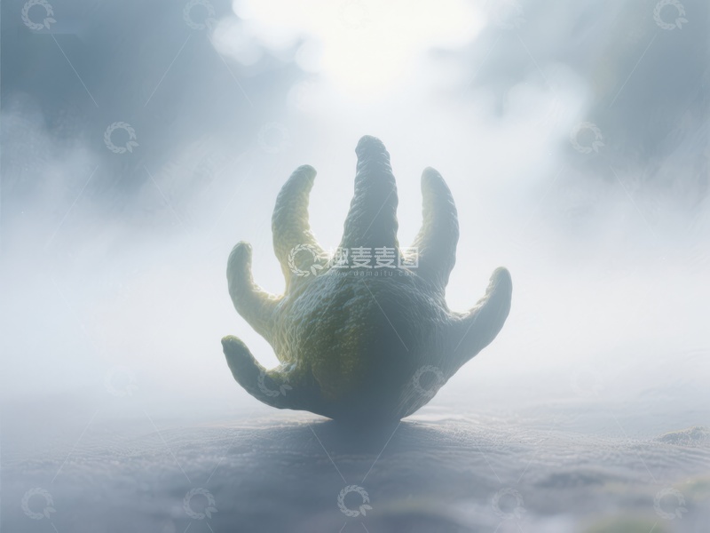 高清大图下载【趣麦麦图】神秘生物爪子破土而出