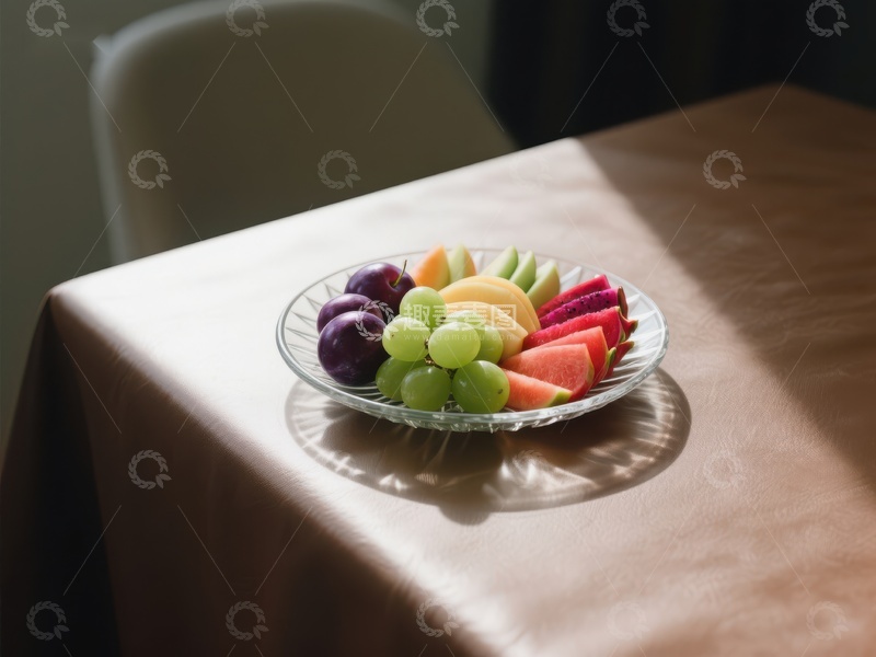 高清大图下载【趣麦麦图】阳光下的水果拼盘