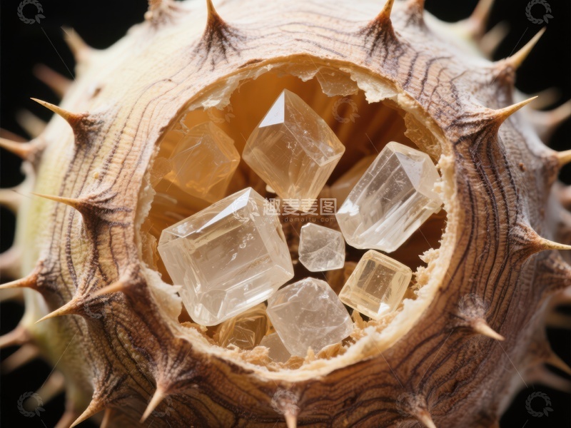 高清大图下载【趣麦麦图】天然果实与水晶的奇妙组合