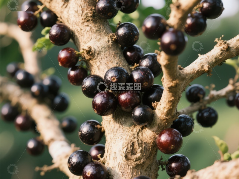 高清大图下载【趣麦麦图】-枝头挂满成熟果实