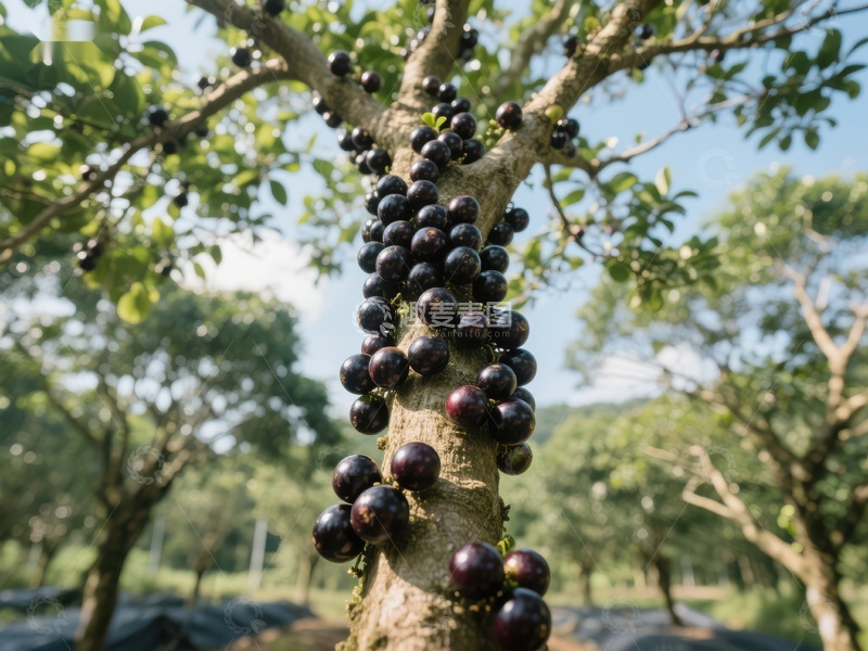 高清大图下载【趣麦麦图】树干上挂满成熟果实