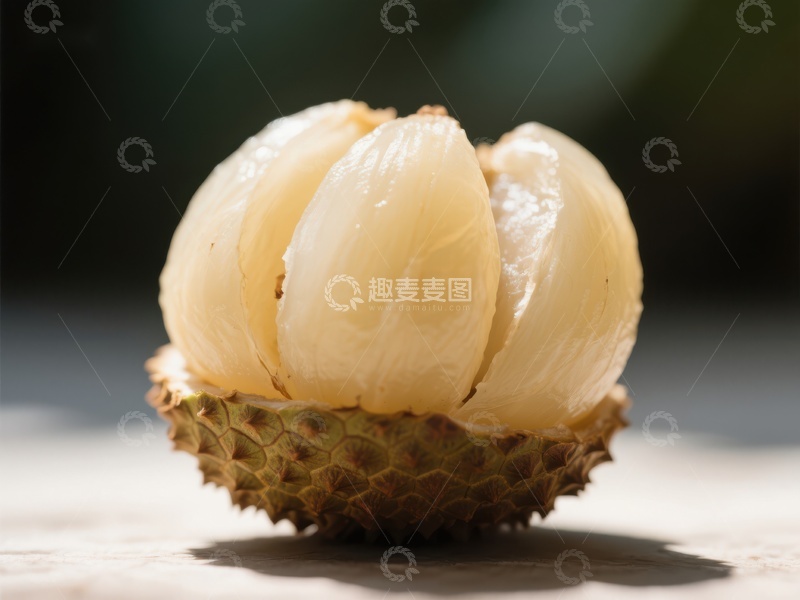 高清大图下载【趣麦麦图】新鲜榴莲果肉特写