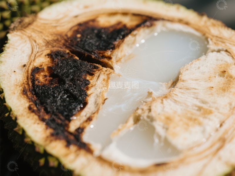 高清大图下载【趣麦麦图】新鲜榴莲果肉特写