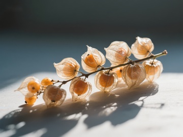 阳光下的透明果实