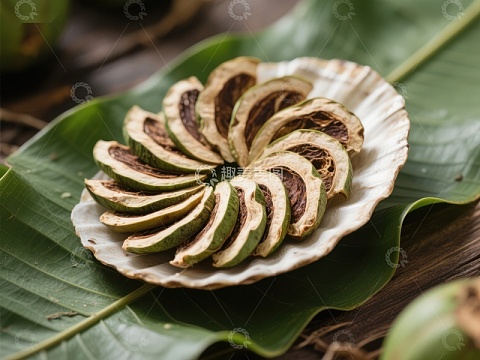 切片槟榔果盘摆设