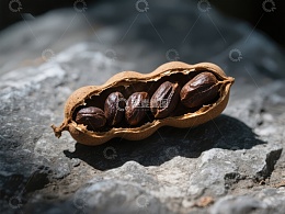 开壳花生与籽粒