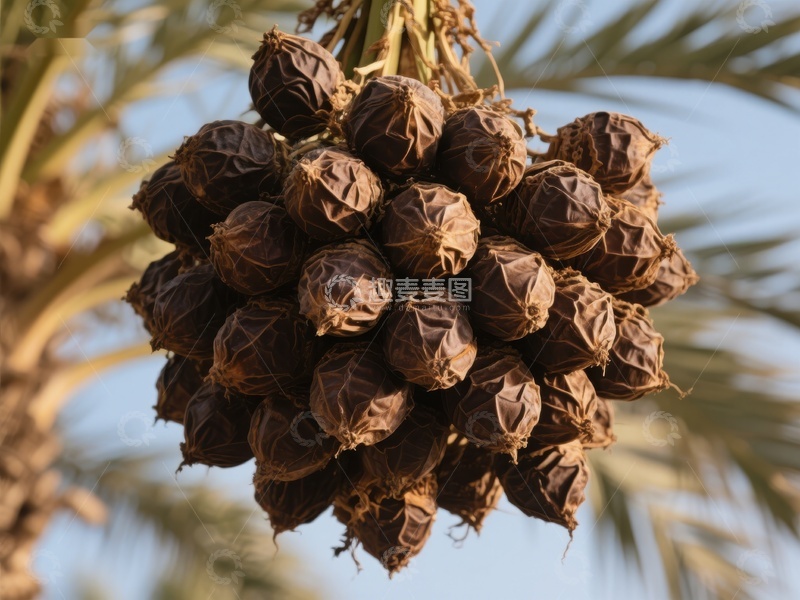 高清大图下载【趣麦麦图】-棕榈树上的成熟果实