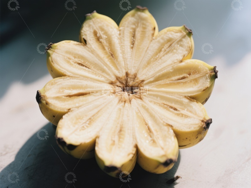 高清大图下载【趣麦麦图】创意排列的香蕉片