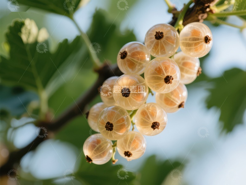 高清大图下载【趣麦麦图】-枝头上的白色浆果