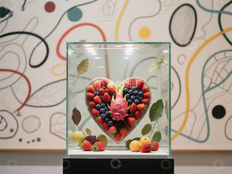 高清大图下载【趣麦麦图】水果心形艺术装置
