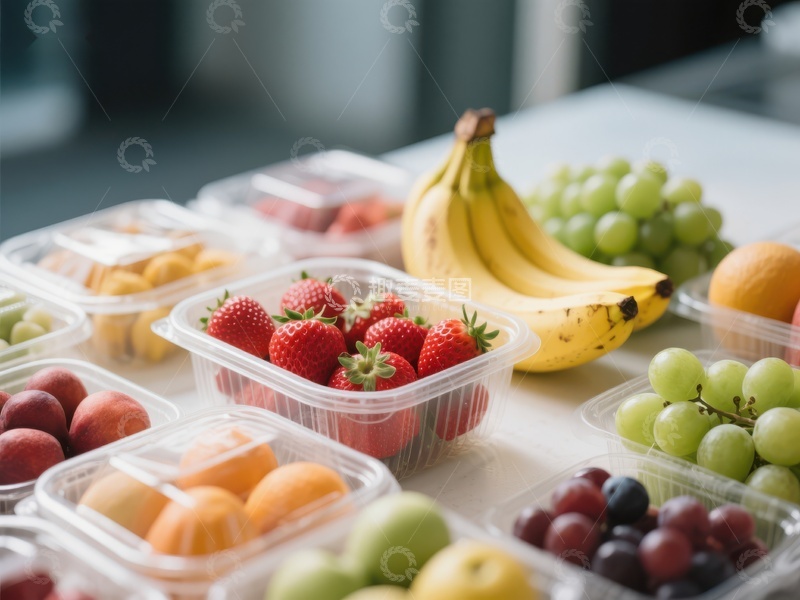 高清大图下载【趣麦麦图】新鲜水果摆盘，健康饮食选择