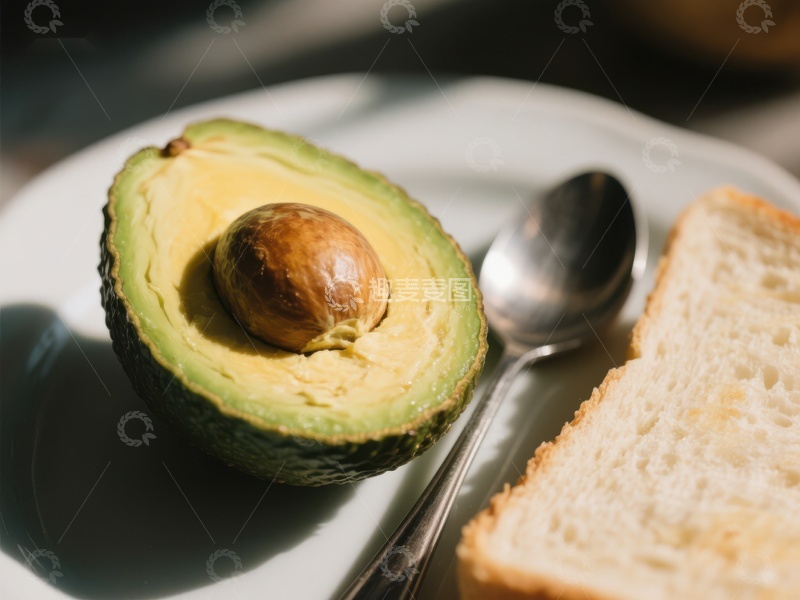 高清大图下载【趣麦麦图】新鲜牛油果与面包片