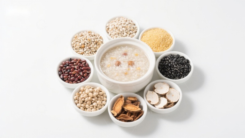 高清大图下载【趣麦麦图】多种谷物与粥的组合展示