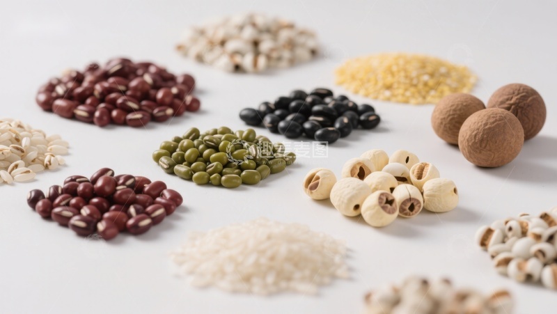 高清大图下载【趣麦麦图】多种豆类与谷物的展示