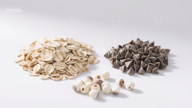 高清大图下载【趣麦麦图】三种天然谷物与种子的展示