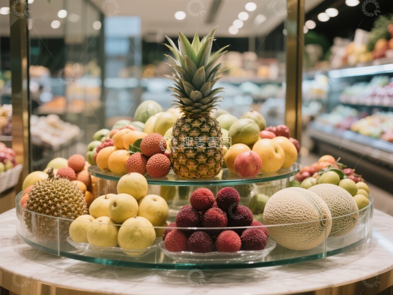 高清大图下载【趣麦麦图】超市水果展示台