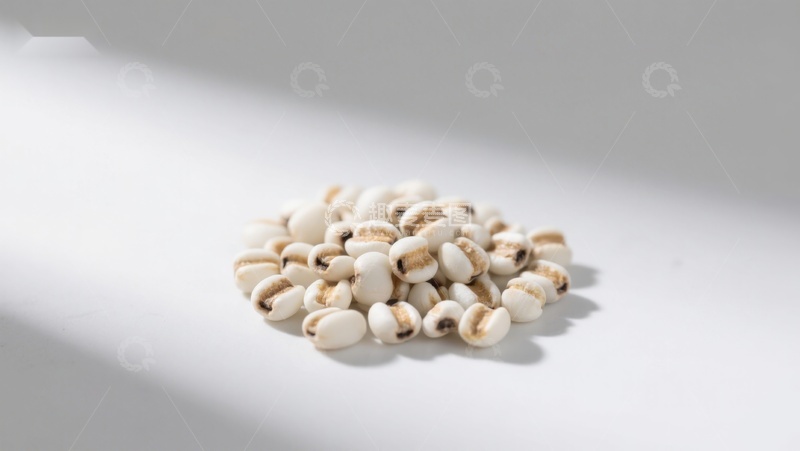 高清大图下载【趣麦麦图】白色豆粒静置光影中