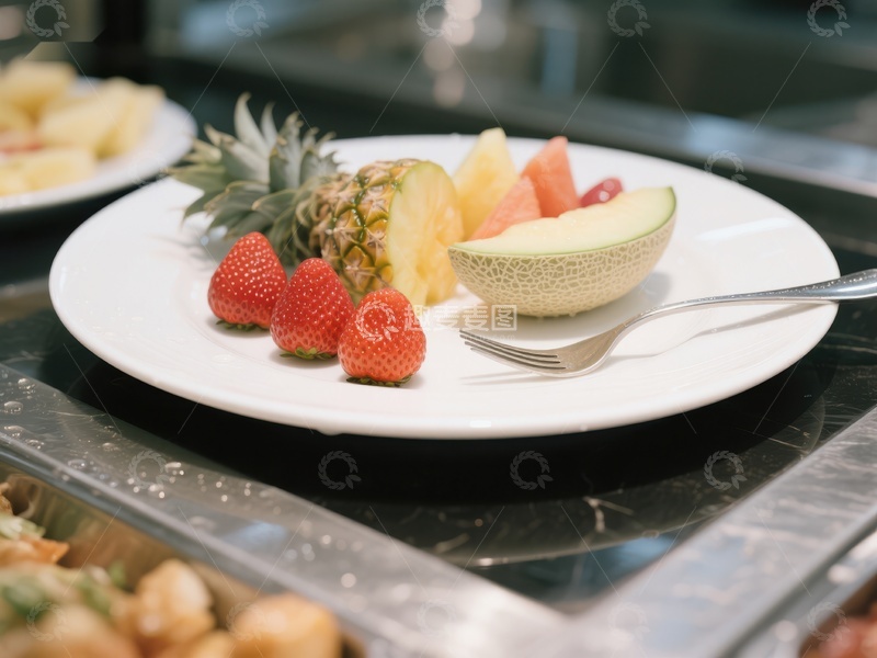 高清大图下载【趣麦麦图】新鲜水果拼盘，色彩缤纷