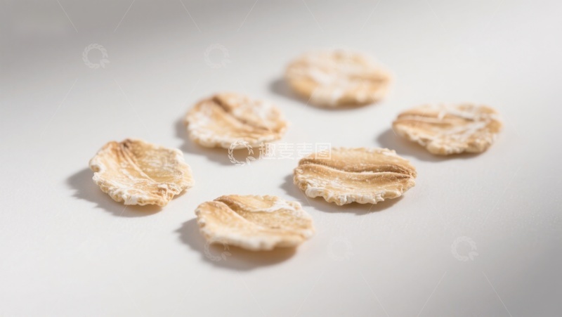 高清大图下载【趣麦麦图】燕麦片特写，简洁背景