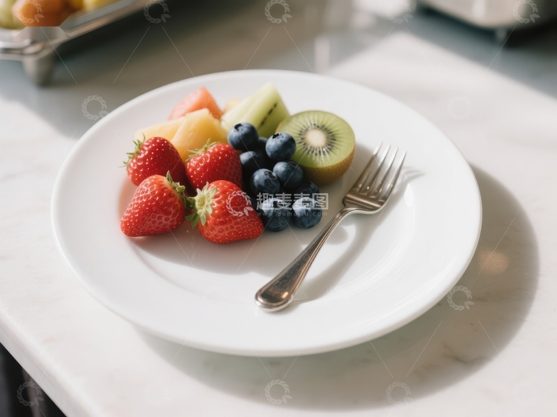 高清大图下载【趣麦麦图】新鲜水果拼盘，色彩缤纷