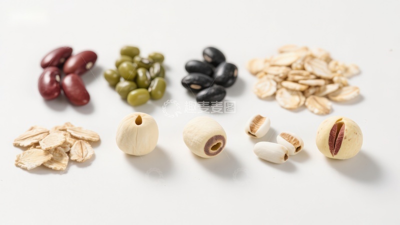 高清大图下载【趣麦麦图】多种豆类与谷物的展示