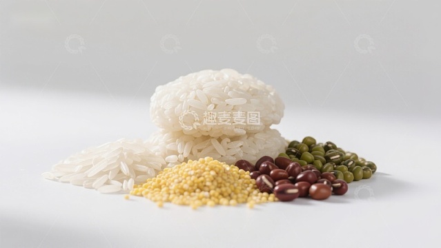 米饭与杂粮的组合展示