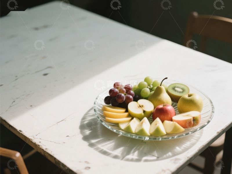 高清大图下载【趣麦麦图】阳光下的水果拼盘