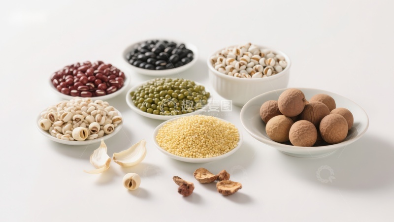 高清大图下载【趣麦麦图】多种谷物与豆类的展示