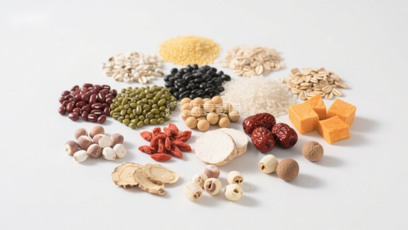 高清大图下载【趣麦麦图】多种谷物与豆类食材展示