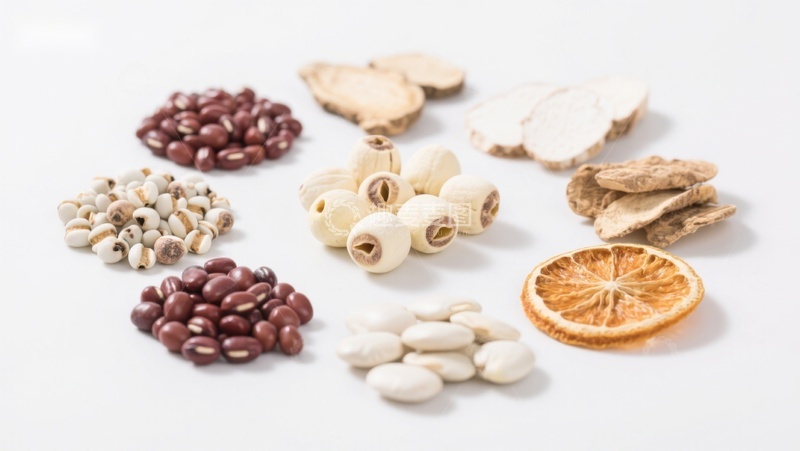 高清大图下载【趣麦麦图】多种传统食材与药材展示