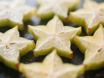 切片杨桃的星形图案