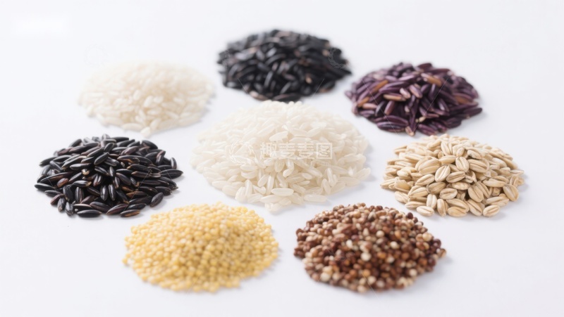 高清大图下载【趣麦麦图】多种谷物的集合展示