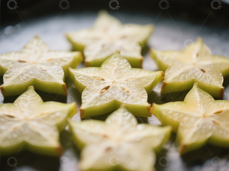 高清大图下载【趣麦麦图】切片杨桃的星形图案