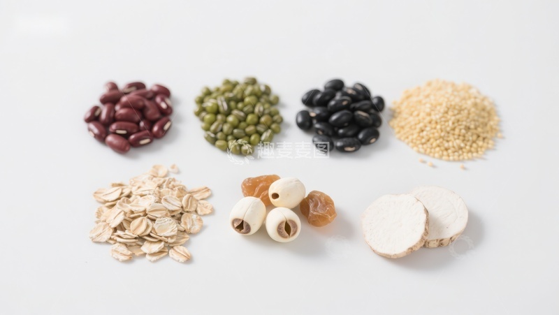 高清大图下载【趣麦麦图】多种谷物与豆类的组合展示